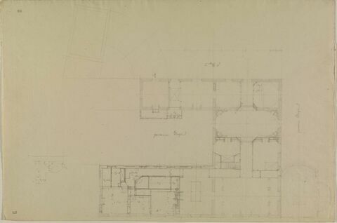 Romainville, Château : plan du premier étage, image 1/1