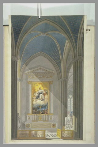Vue de l'intérieur de l'église royale de Saint-Denis