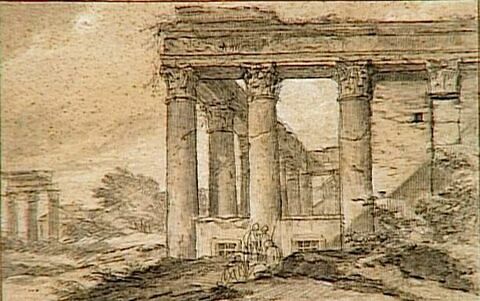 Ruines du temple d'Antonin et Faustine à Rome, image 1/1
