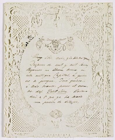 30 oct. 1876, Léon, à M. Templier, passages autographes du baron Davillier, image 1/4
