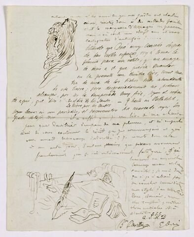 30 oct. 1876, Léon, à M. Templier, passages autographes du baron Davillier, image 3/4