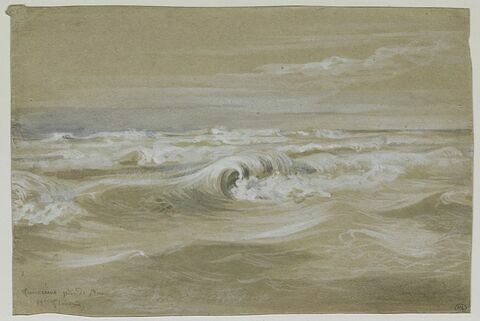 Etude de vague à Fiumicino pour 'Jonas rendu au jour par le monstre marin', image 1/1