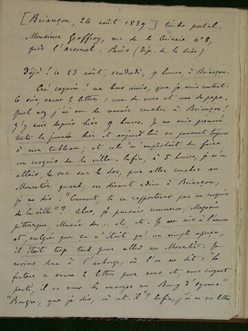 24 août 1839, Briançon, à Geoffroy Dechaume