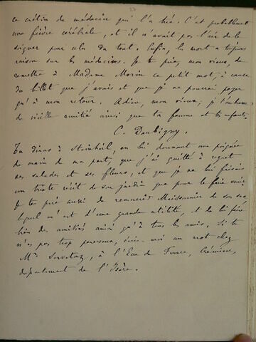 (9 novembre 1849), (Crémieu), à Geoffroy Dechaume, image 3/3