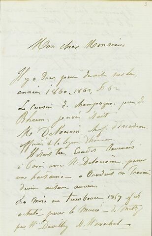 6 mai 1872, Paris, de M. Andrieu à Adolphe Moreau, image 1/3