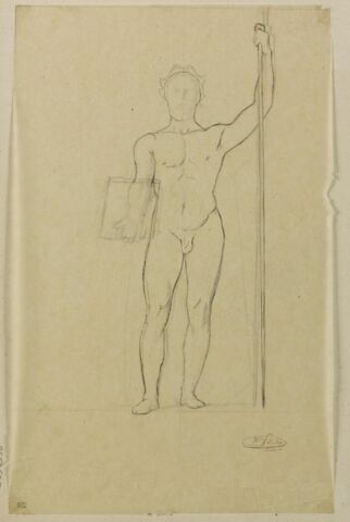 Etude d'homme nu pour le tableau Napoléon Ier législateur, image 1/1