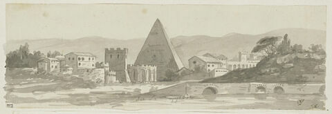 La pyramide de Cestius à Rome, image 1/2
