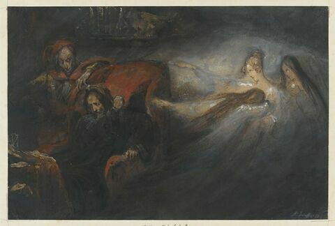 Faust dans son cabinet, Méphisto et trois spectres de femmes, image 1/1