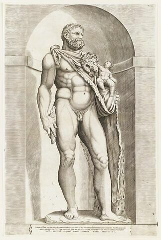 Statue antique de l'empereur Commode en Hercule, image 1/1