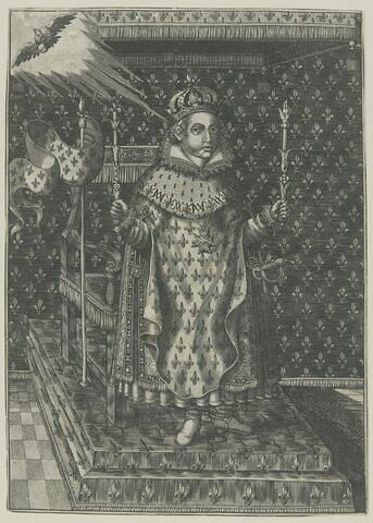Louis XIII en pied dans ses habits royaux