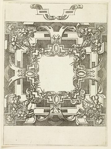 Panneau d'ornements avec un carré blanc, image 1/1