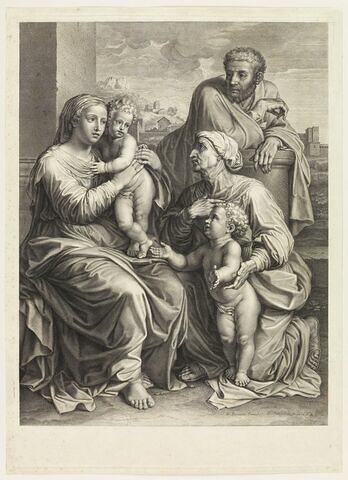 Sainte Famille avec Sainte Elisabeth et Saint Jean, image 1/1