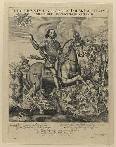 Frédéric IV à cheval