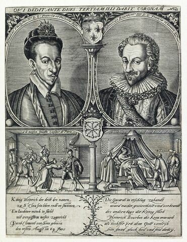 Portraits de Henri III et de Henri IV, image 1/1