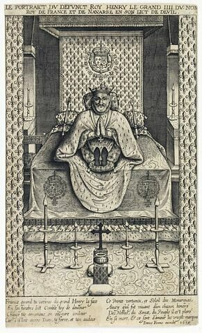 Henri IV sur son lit de deuil, image 1/1