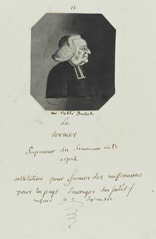 Abbé Becket, Supérieur du Séminaire du St Esprit, image 1/1