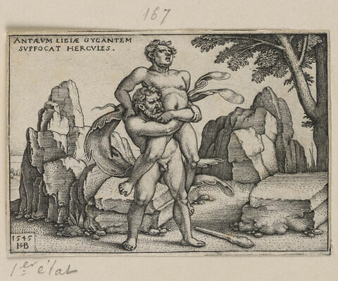 Hercule combattant Antée, image 1/1