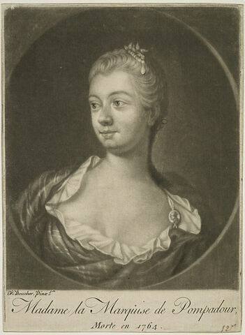 Portrait de la Marquise de Pompadour
