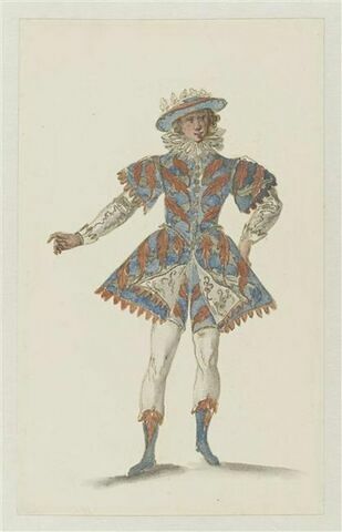 Costume d'Apollon berger pour le « Ballet du roi, dit Ballet d'Apollon », scène de la divination, image 1/1