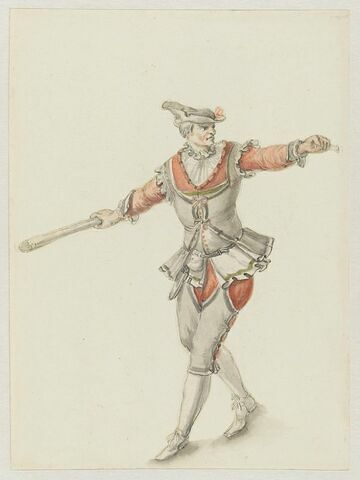 Costume de paysan pour la huitième scène de « La Pastorale Comique », troisième entrée du « Ballet des Muses », image 1/1