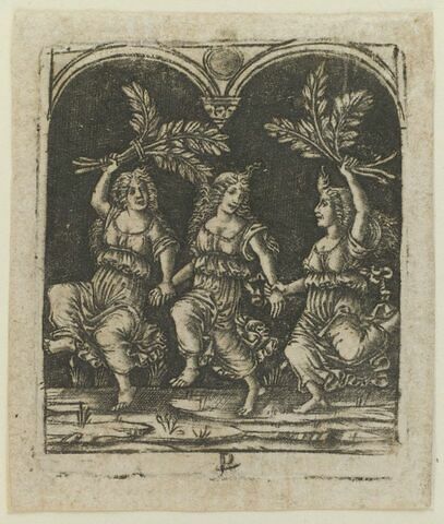 Trois femmes dansant