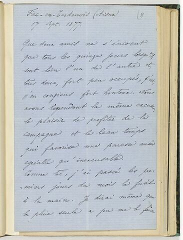 17 septembre 1877, Fère-en-Tardenois, à Louis de Launay, image 1/5