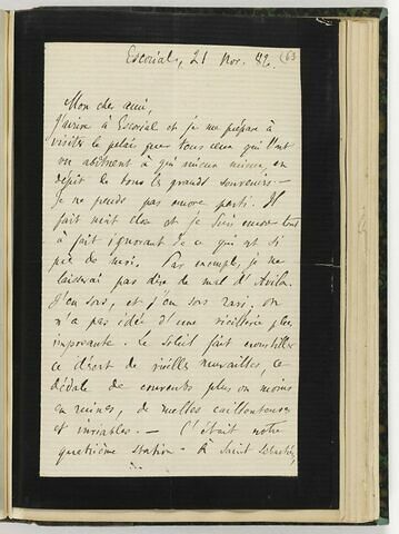21 novembre 1882, Escorial, à Louis de Launay, image 1/3
