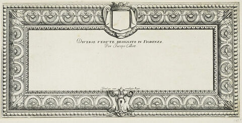 Frontispice. Diverse vedute designate in Fiorenza Per Jacopo Callott., image 1/1