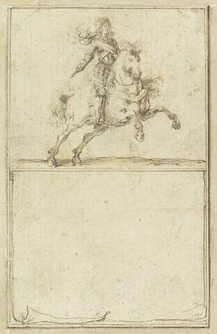 Projet de cartes à jouer : Cavalier en armure sur un cheval au galop
