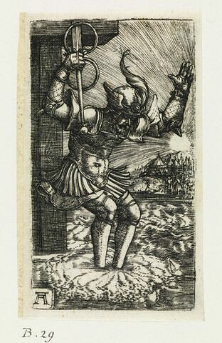 Horace sautant dans le Tibre, image 1/1