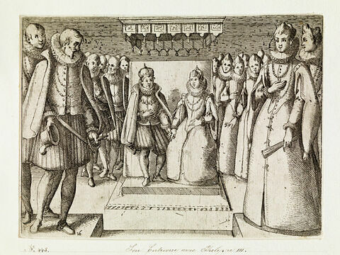 Pompe funèbre de la Reine d'Espagne : L' entrevue de l'archiduchesse avec Philippe III