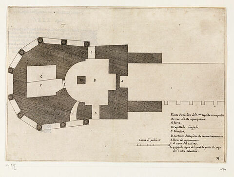 Figures du Voyage en Terre Sainte. Plan de la Basilique du Saint-Sépulcre, image 1/1