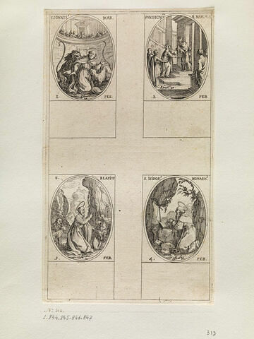 Saint Ignace; La Purification de la Vierge; Saint Blaise; Saint Isidore, image 1/1