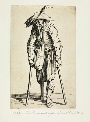 Les Gueux ou Mendiants : Le mendiant à jambe de bois, image 1/1