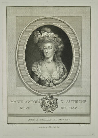 Marie Antoinette d'Autriche Reine de France