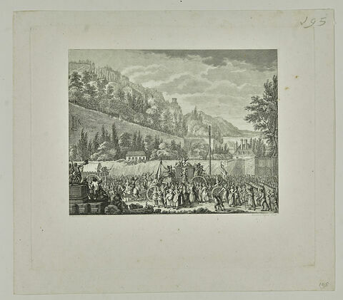 Les Dames de la Halle partant pour aller chercher le Roi à Versailles, le 5 octobre 1789, image 1/1