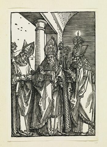 Saint Érasme, saint Ulrich et saint Nicolas, image 1/1