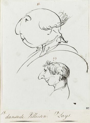 Portraits de Jean-Baptiste-Gaspard d'Ansse de Villoison et de François Laÿs, image 1/1