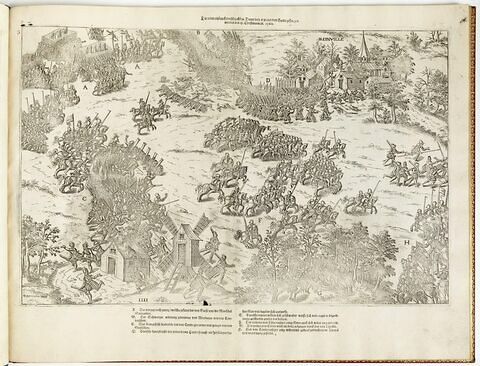 La troisième charge de la bataille de Dreux, où le Prince de Condé fut pris, le 19 décembre 1562, image 1/1