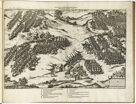La disposition des deux armées françaises entre Cognac et Châteauneuf, le 13 mars 1569