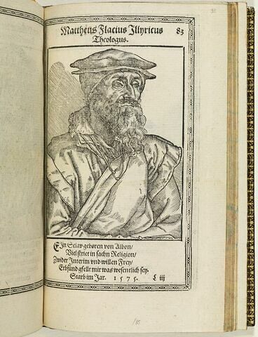 Mattheus Flacius Illyricus Theologus.