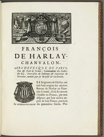 Tête de chapitre sur la biographie de François de Harlay Chavalon, image 1/1