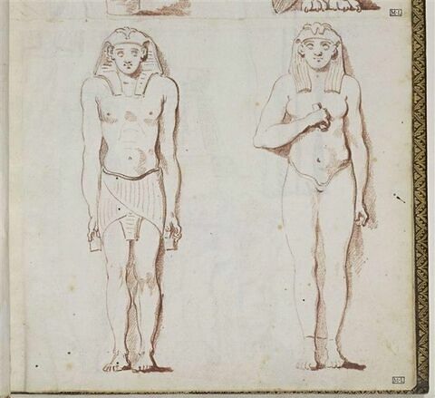 Deux statues égyptiennes, image 1/1