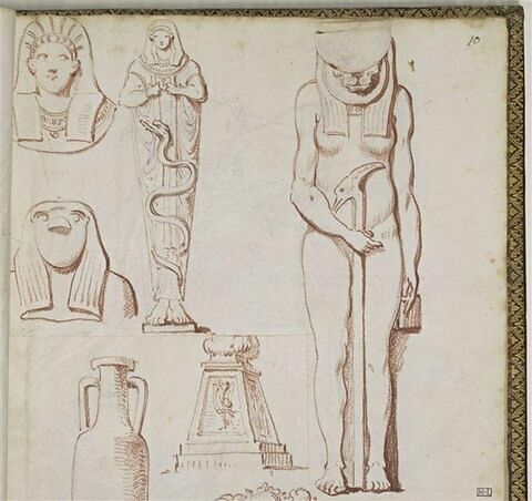 Quatre sculptures égyptiennes