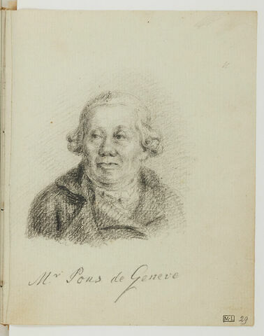 Portrait en buste de M. Pons, la tête légèrement tournée vers la gauche, image 3/3