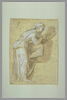 Copie d'après la figure de gauche dans la lunette de Naason,Cappella Sistina, image 2/2