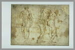 Trois hommes nus, debout, image 2/2