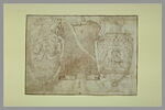 Cotte de maille encadrée de deux aiguières décorées de guirlandes et figures, image 2/2