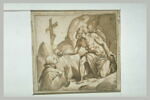Saint Jérôme à genoux et une autre figure de religieux (saint François?), image 3/3