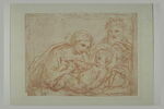 La Sainte Vierge et saint Joseph regardent l'Enfant, image 2/2